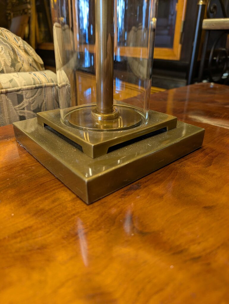 Pair Of Restoration Hardware Lamps w/ Pierced Metal Shades