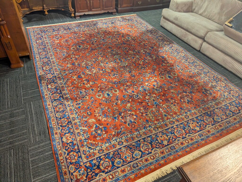 Persian Style Wool Machine Made Carpet By Barazak 12'4'' x 8'9''