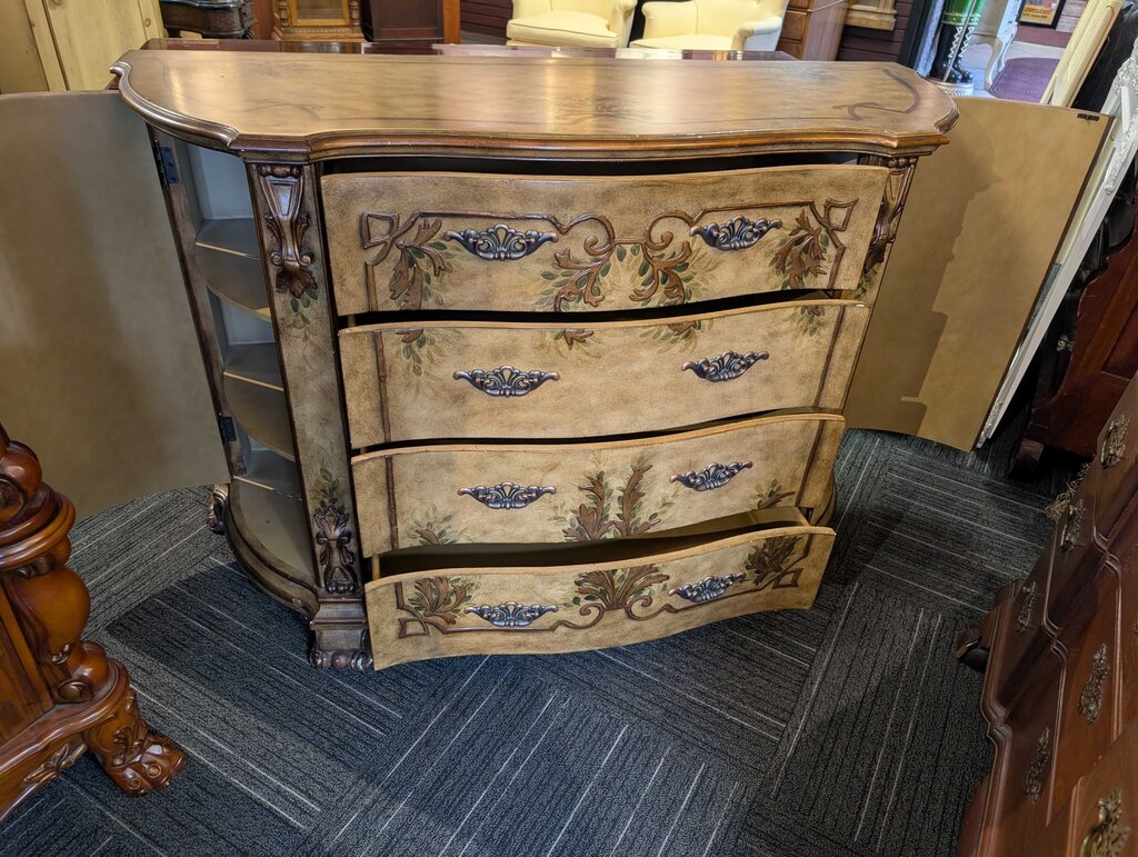 Contemporary Paint Decorated Credenza