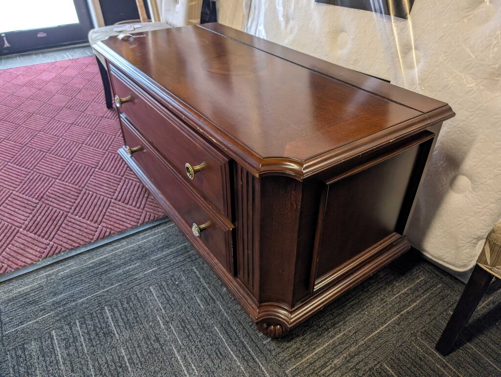 Mahogany Finish Blanket Chest