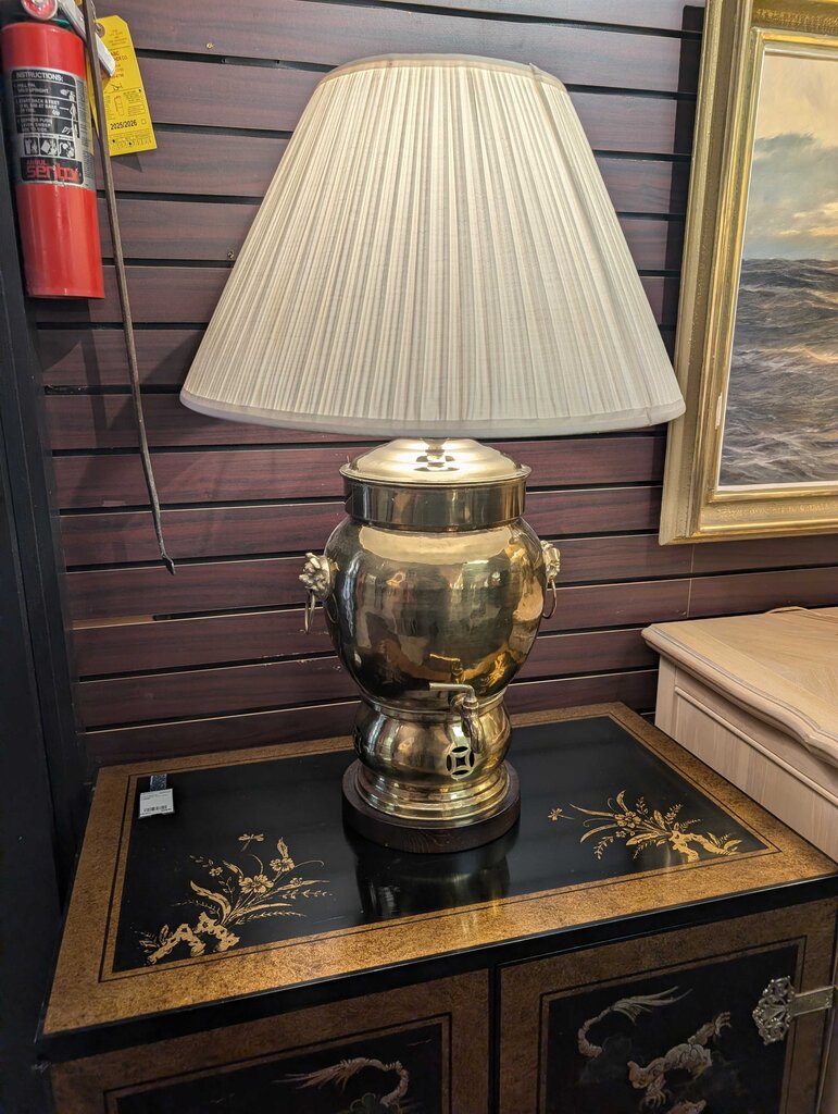 Neoclassical Samovar Lamp w/ Dragon Handles
