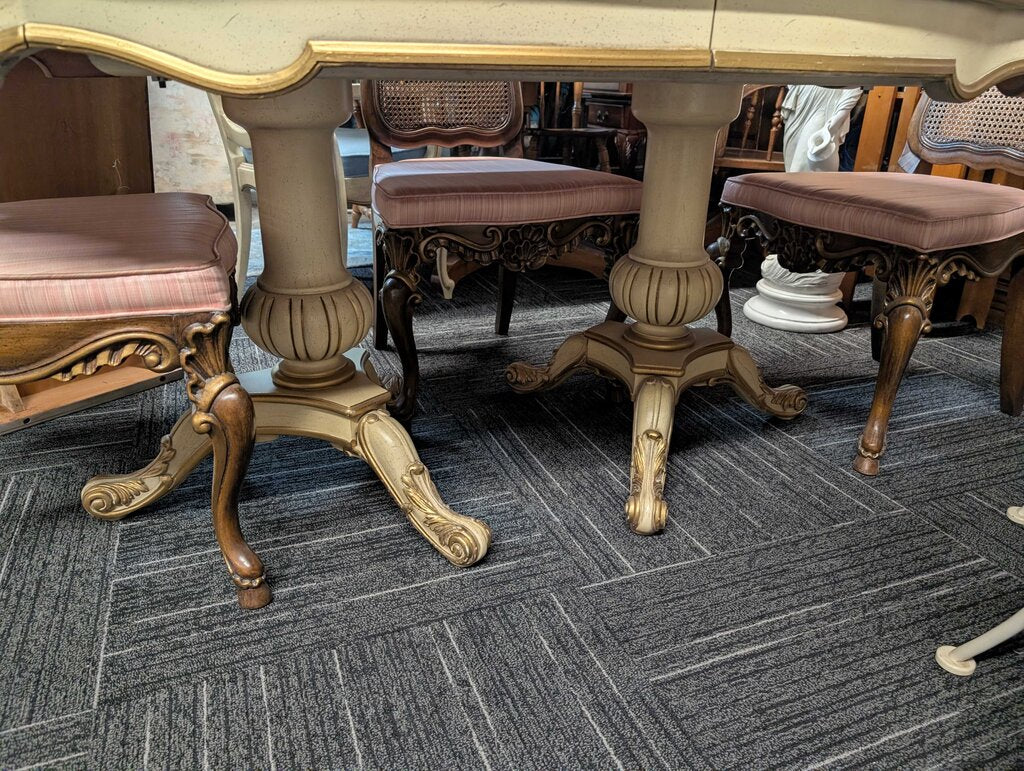 French Table With Six Chairs