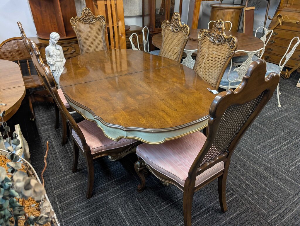 French Table With Six Chairs
