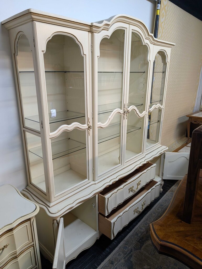 French Provincial China Cabinet