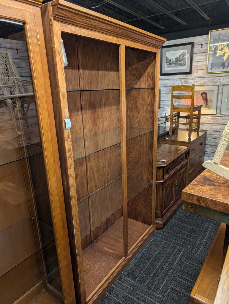 Oak Display Cabinet