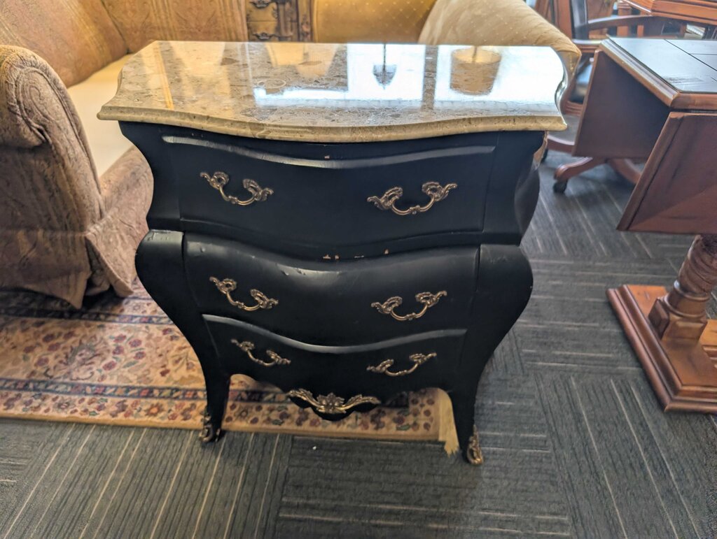 Bombay Style Granite Top Chest as is