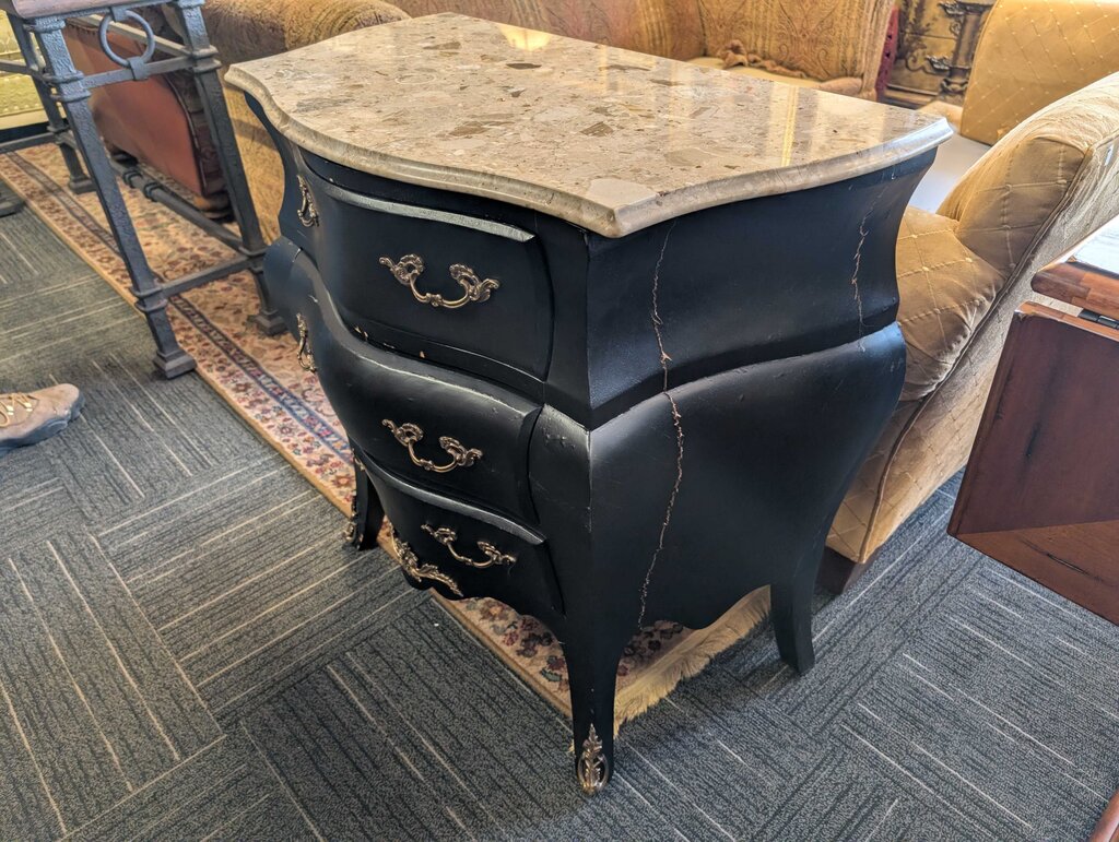 Bombay Style Granite Top Chest as is