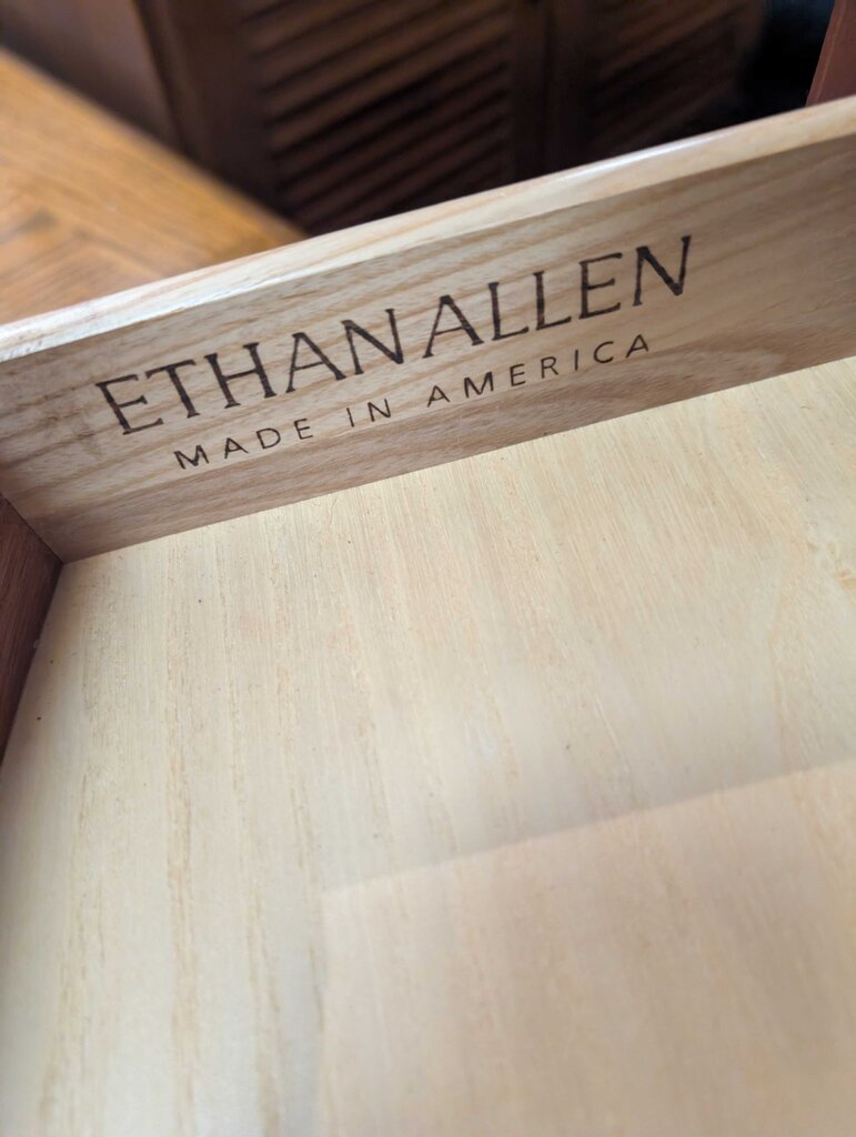 Ethan Allen Mahogany Drop Leaf Side Table