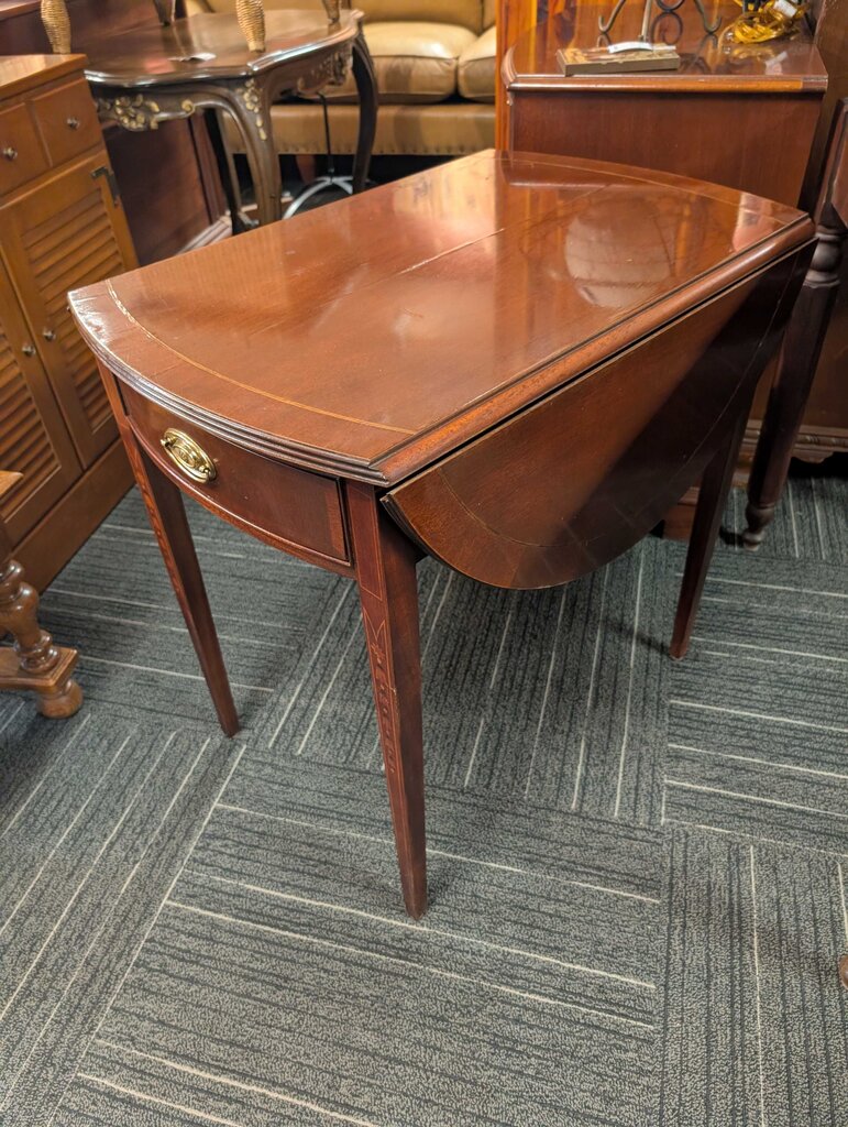 Ethan Allen Mahogany Drop Leaf Side Table