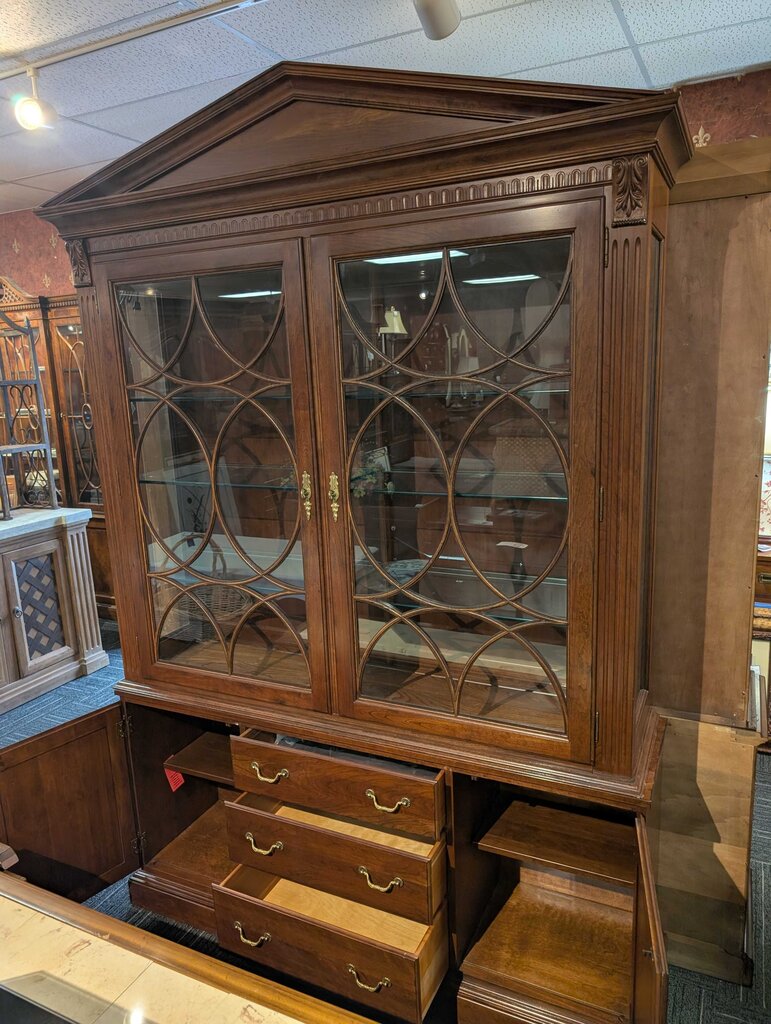 Ethan Allen Cherry China Cabinet