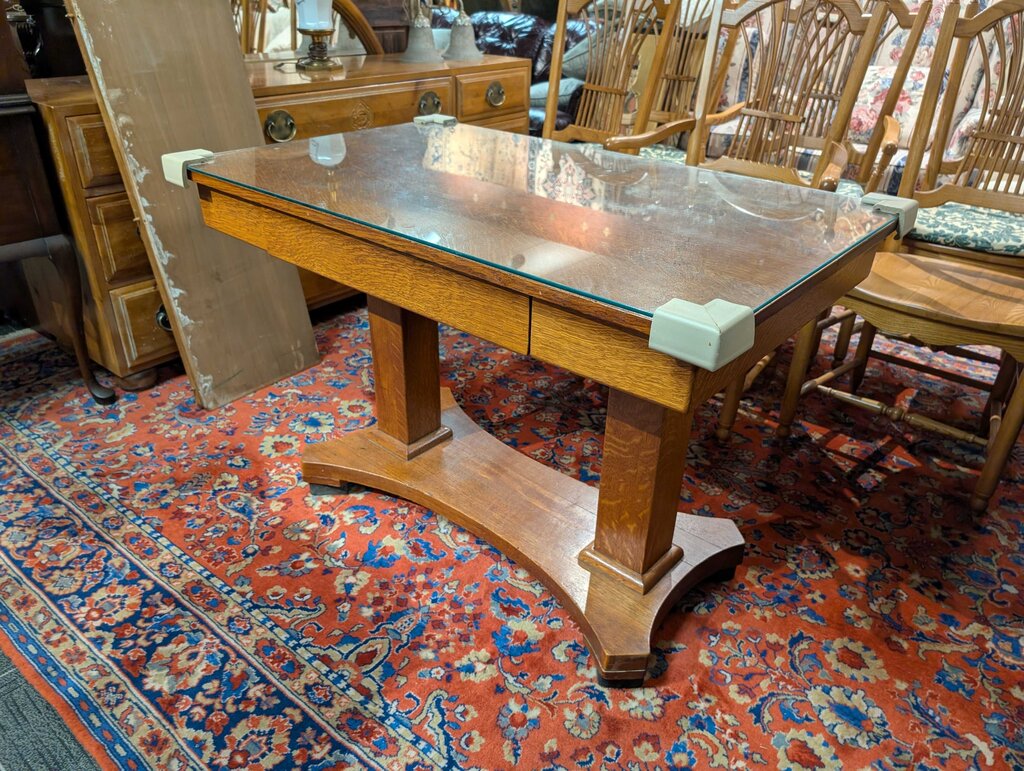 Mission Oak Library Table