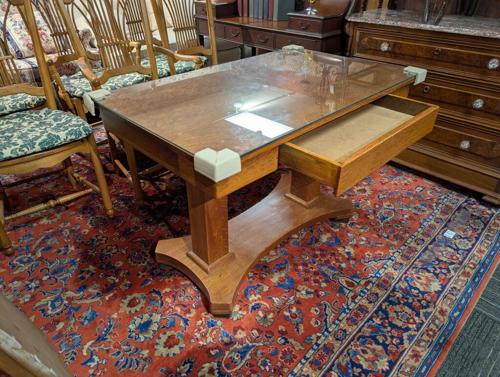 Mission Oak Library Table