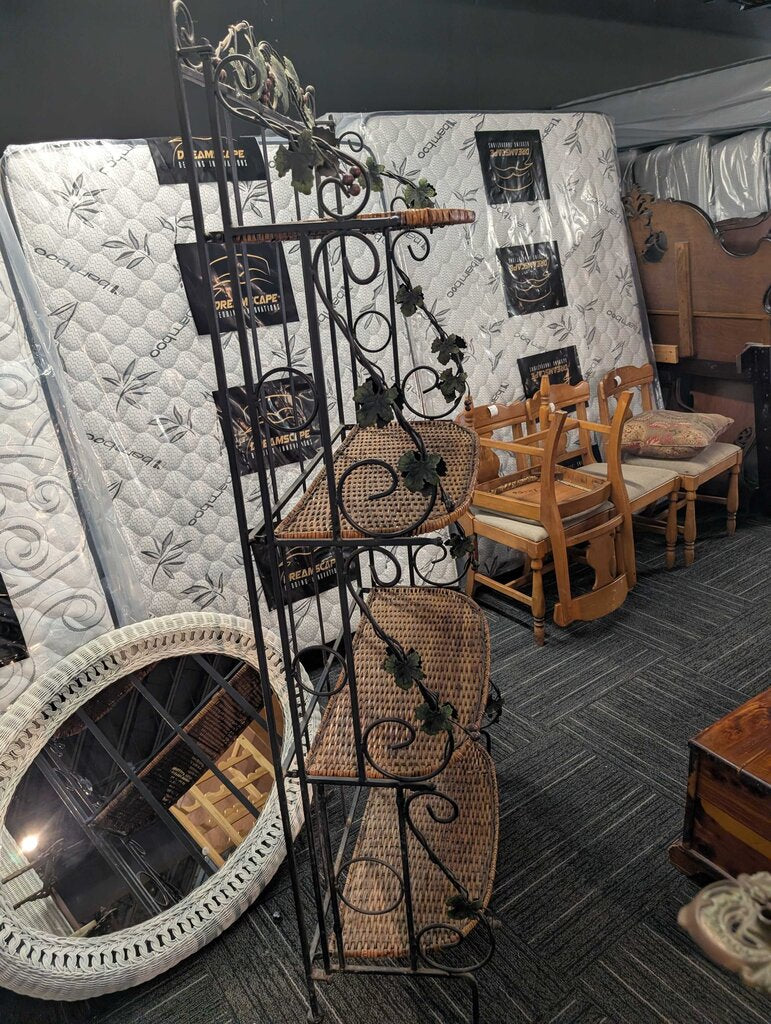 Wrought Iron Folding Shelf