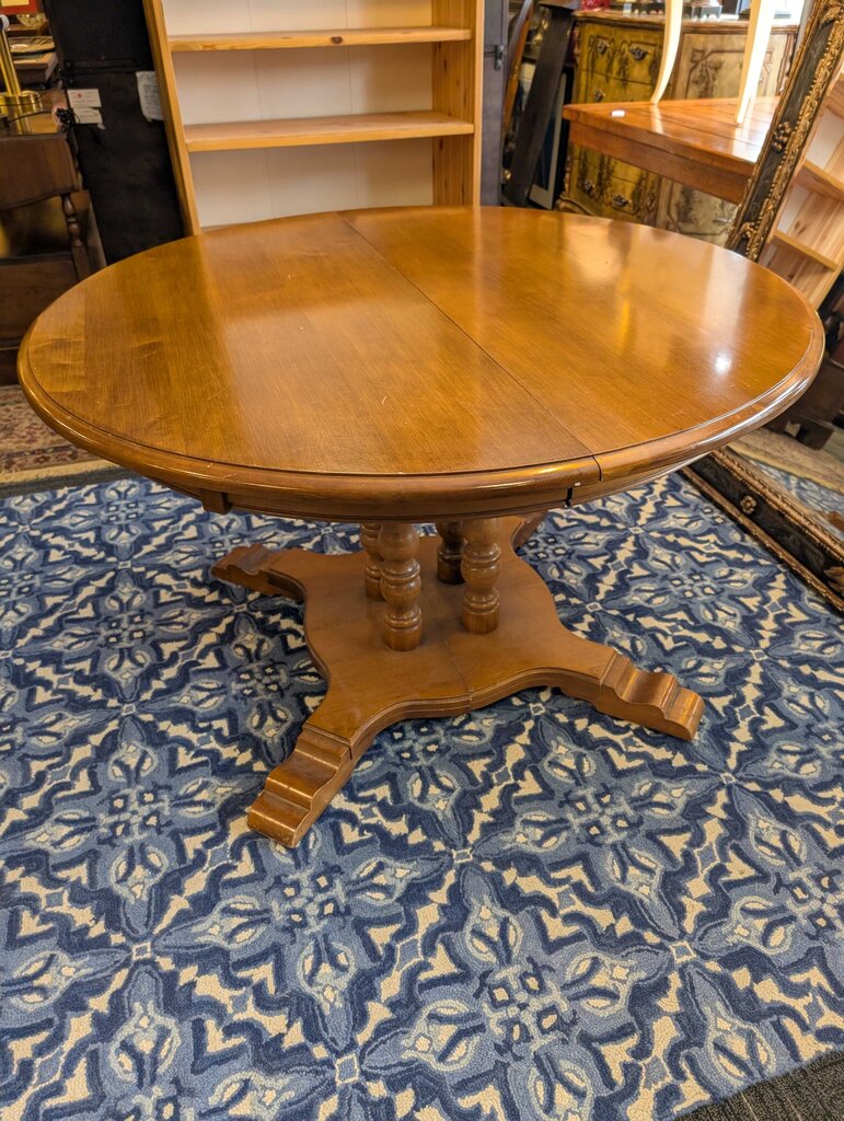 Maple Table With Pedestal Base