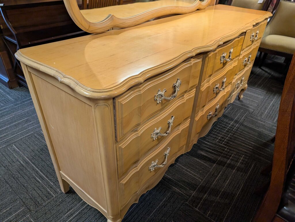 Country French Dresser With Mirror