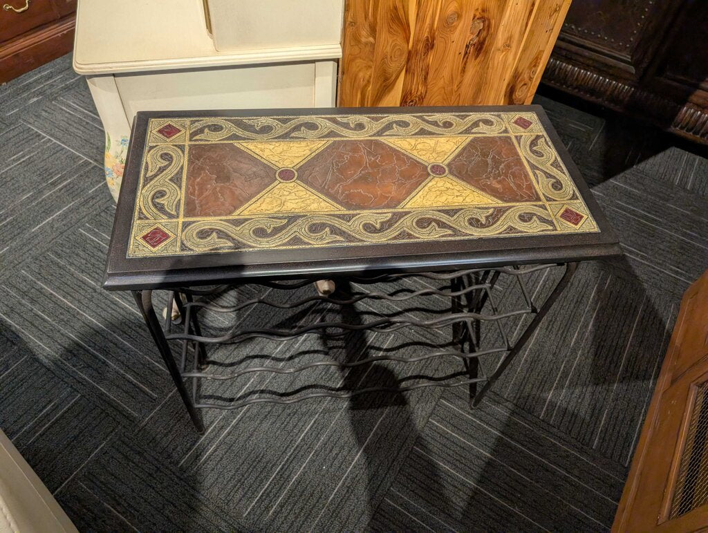 Wrought Iron Wine Rack