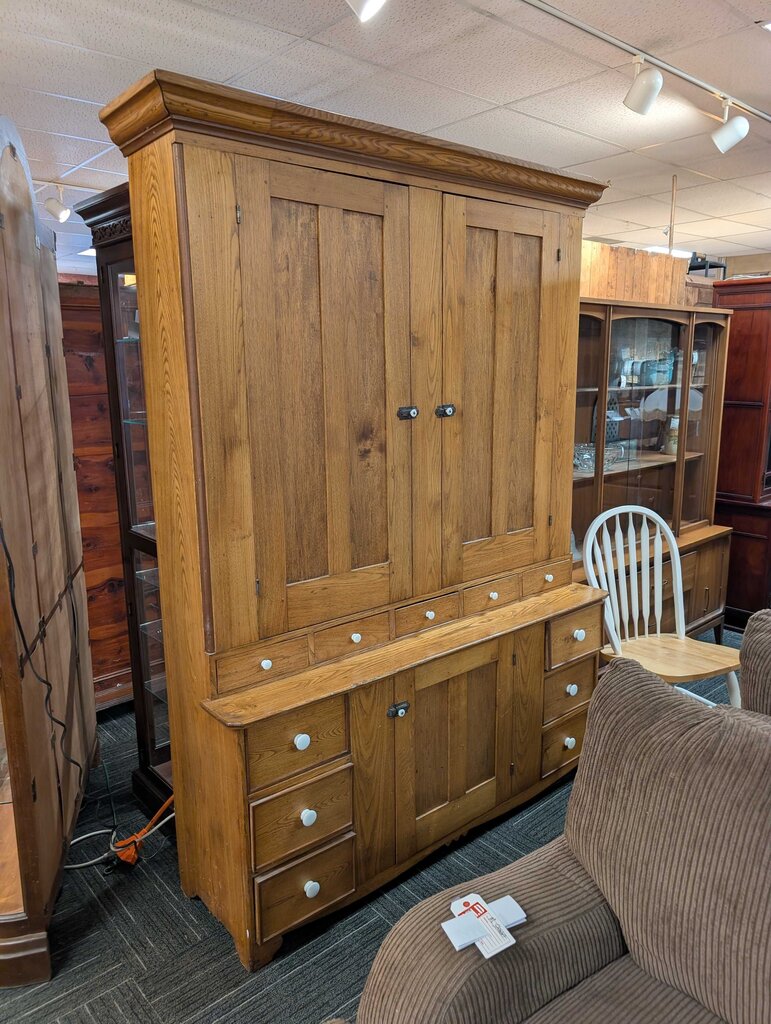 Antique Step Back Cupboard