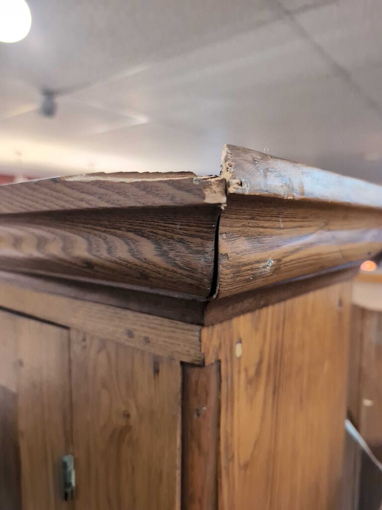 Antique Step Back Cupboard