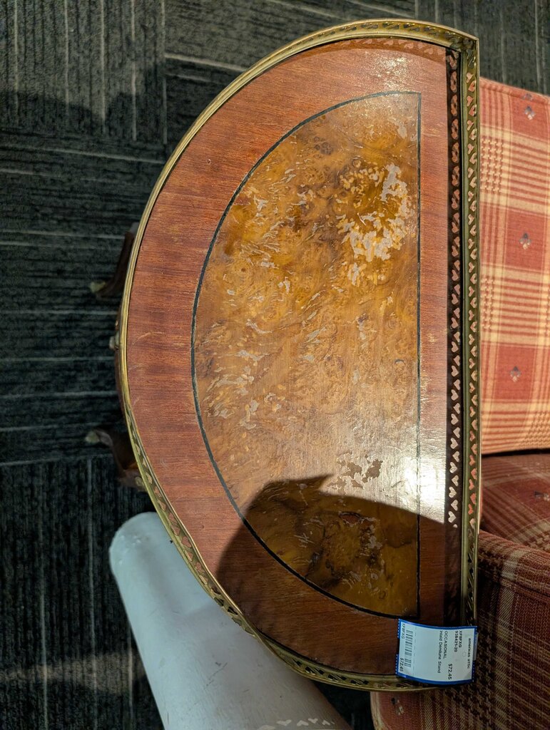 Inlaid Demilune Stand