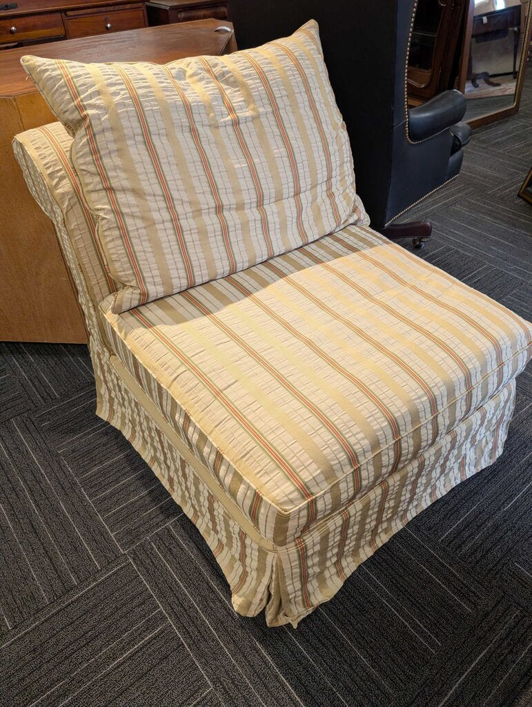 Striped Slipper Chair