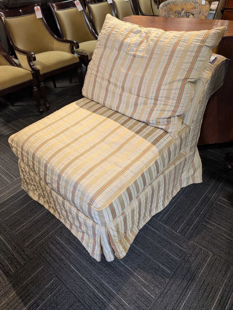 Striped Slipper Chair