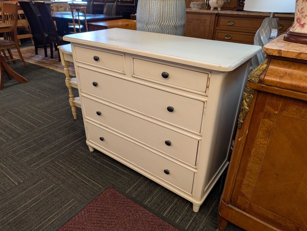 Factory Distressed Five Drawer Dresser