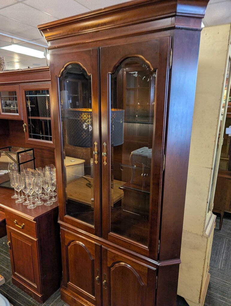 Cherry Corner Cabinet By Kincaid