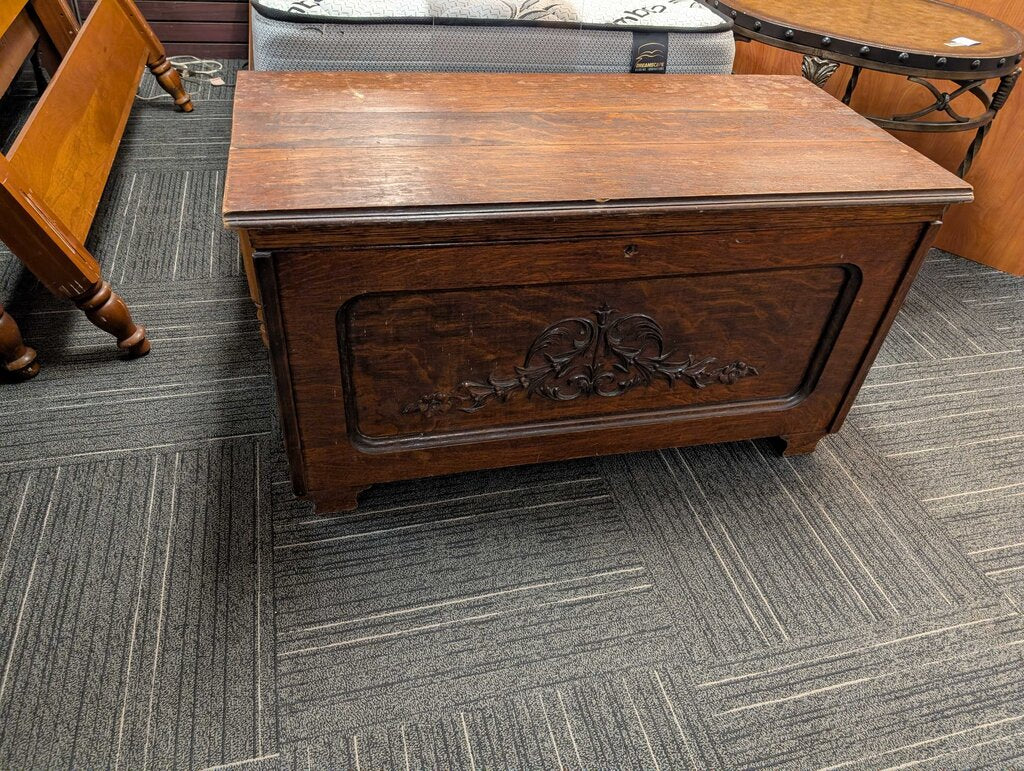 Antique Oak Blanket Chest