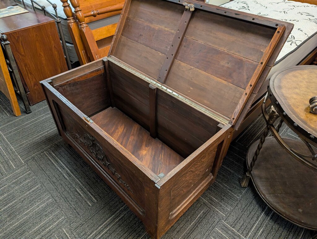 Antique Oak Blanket Chest