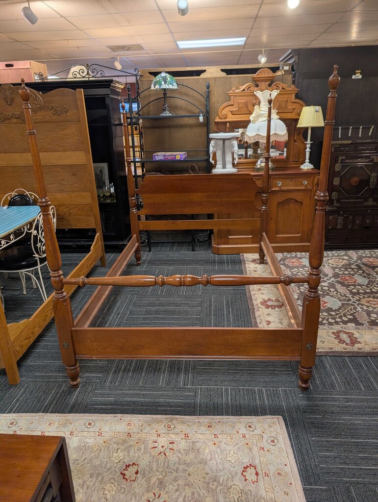 Full Size Cherry Four Post Bed
