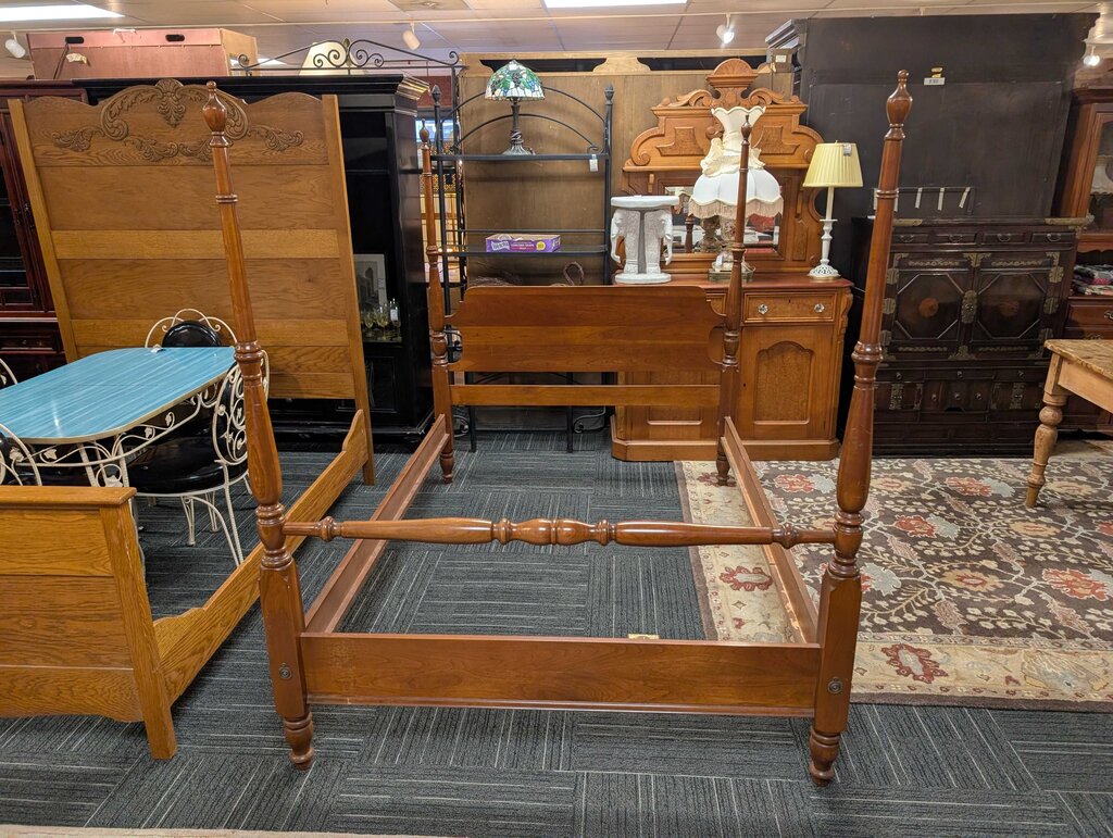 Full Size Cherry Four Post Bed