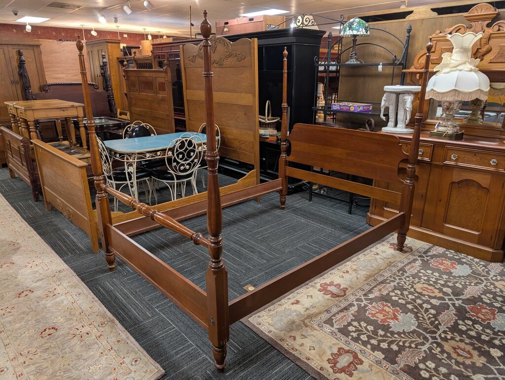 Full Size Cherry Four Post Bed