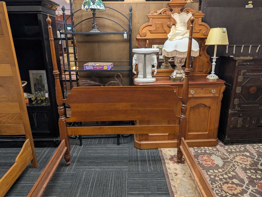 Full Size Cherry Four Post Bed