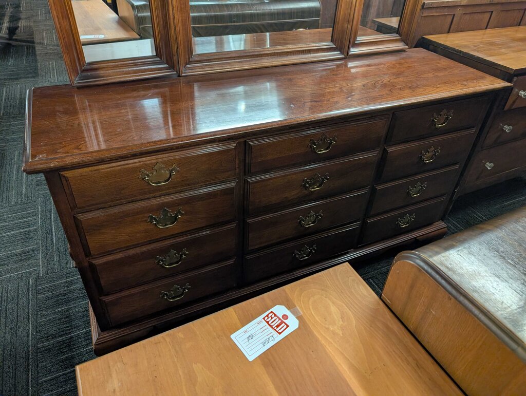 Cherry Dresser With Mirror By Chautauqua