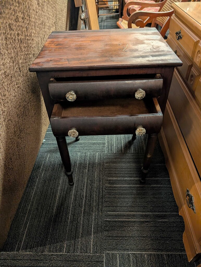 Antique Two Drawer Stand