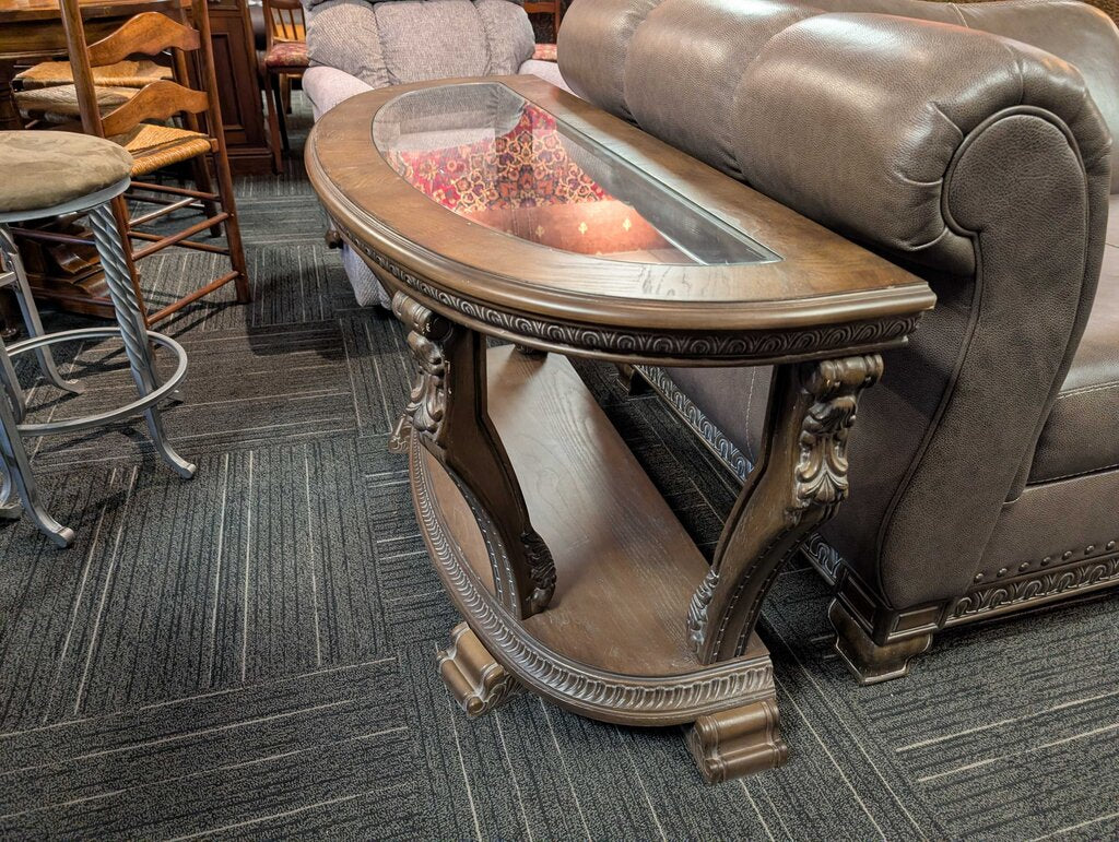 Modern Glass Top Sofa Table