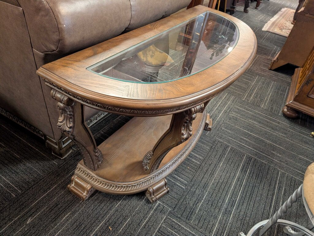Modern Glass Top Sofa Table