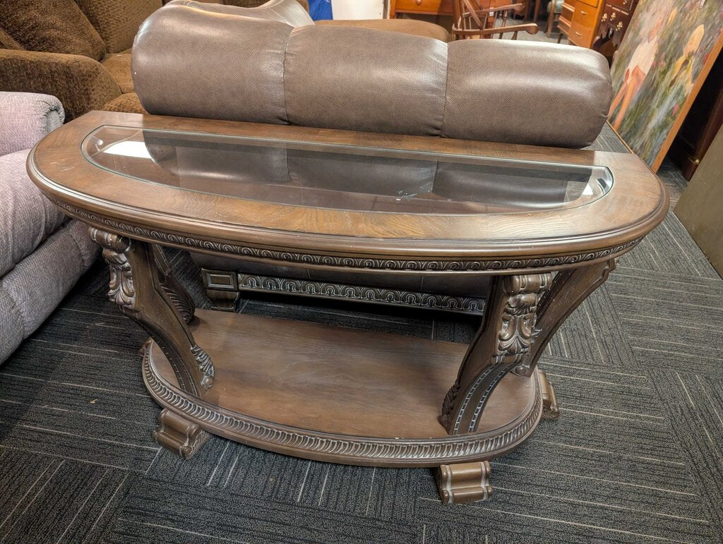 Modern Glass Top Sofa Table