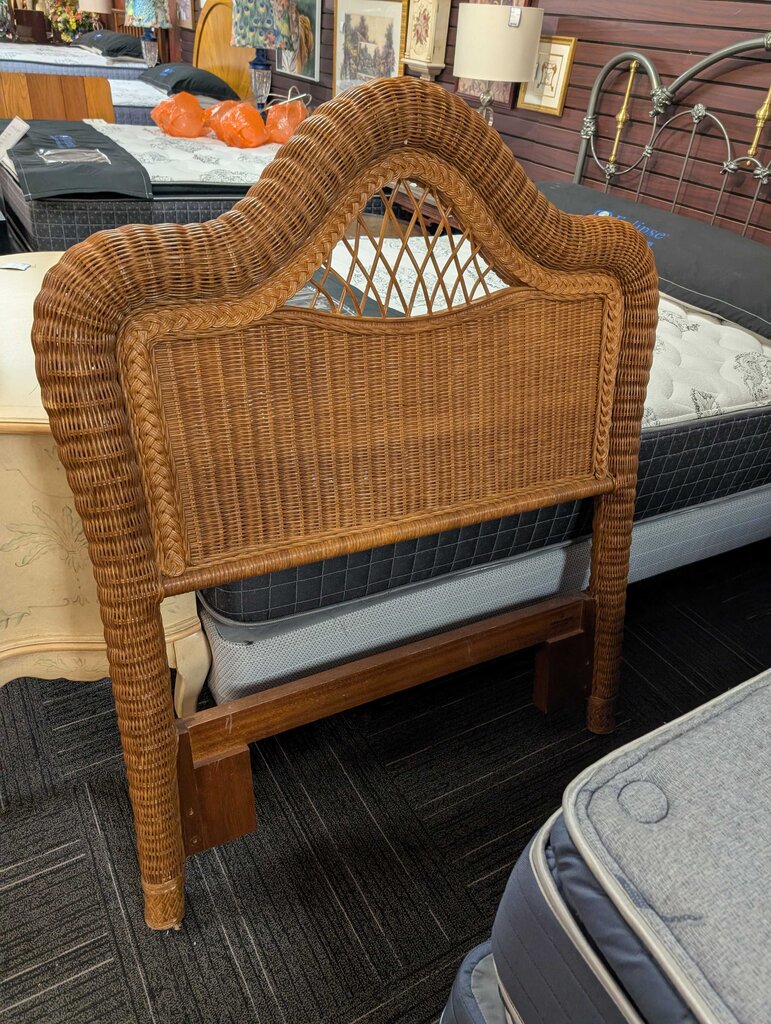 Twin Size Wicker Headboard By Pennsylvania House