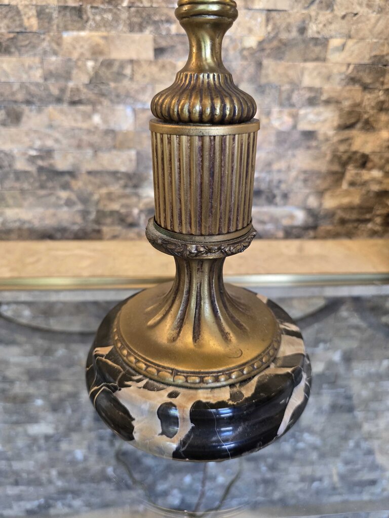 Vintage Gilded Lamp w/ Marble Base