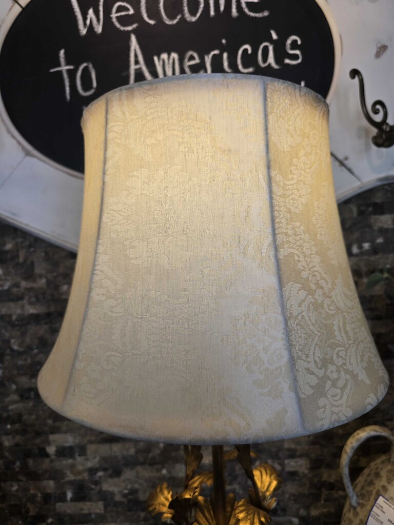 Vintage Gilded Lamp w/ Marble Base