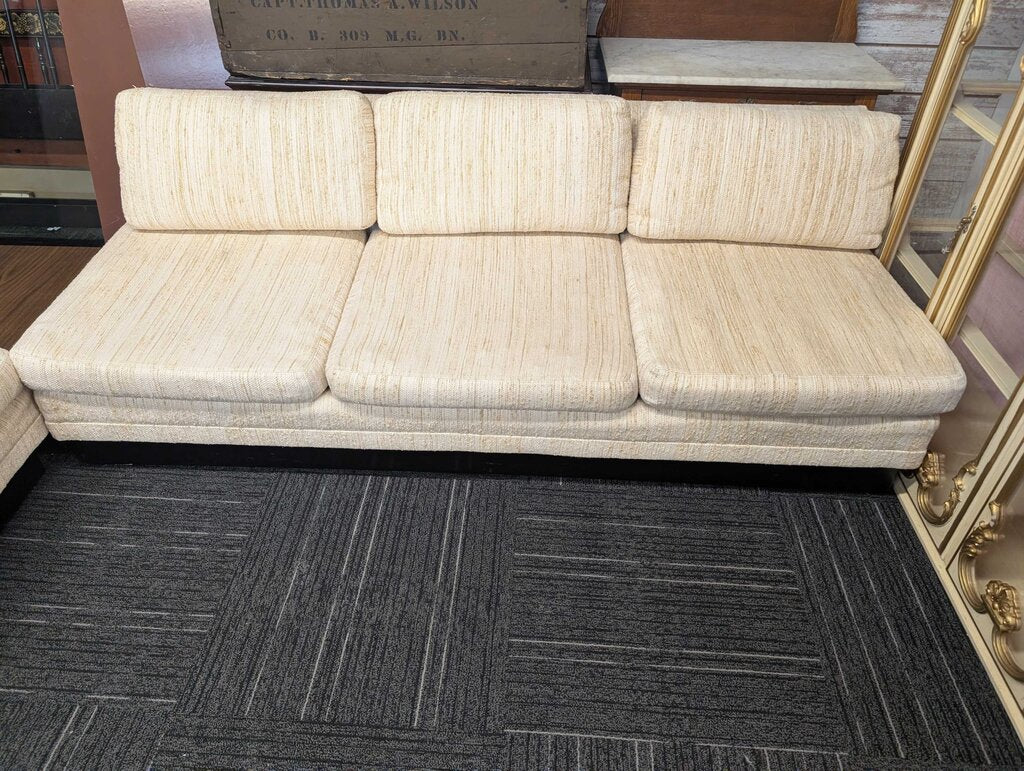 Mid Century Sectional With Attached Side Table By Selig