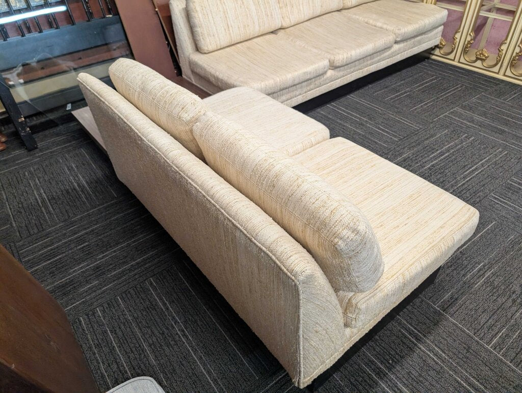 Mid Century Sectional With Attached Side Table By Selig