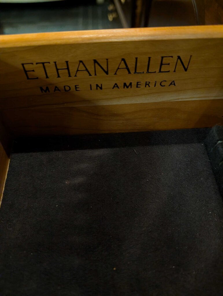 Cherry China Cabinet By Ethan Allen