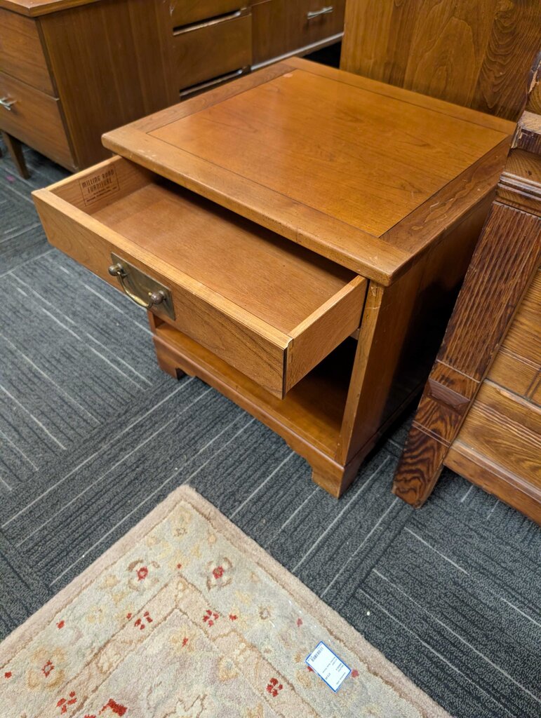 Vintage One Drawer Side Table By Baker
