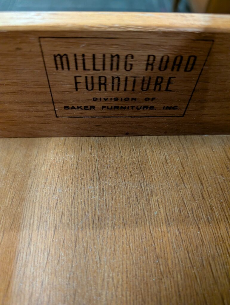 Vintage One Drawer Side Table By Baker