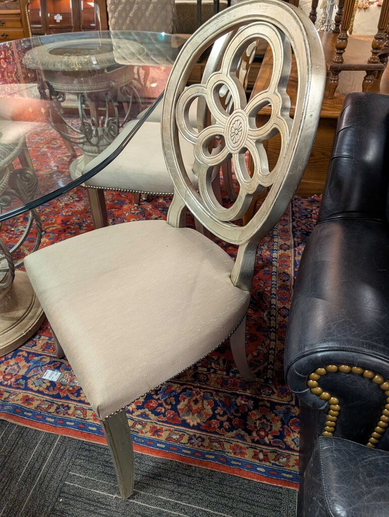 Glass Top Table With Eight Chairs