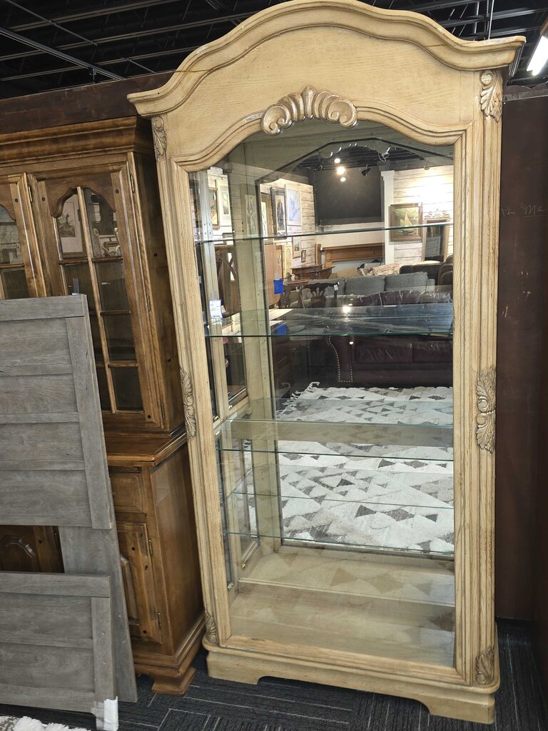 Contemporary Curio Cabinet As Is