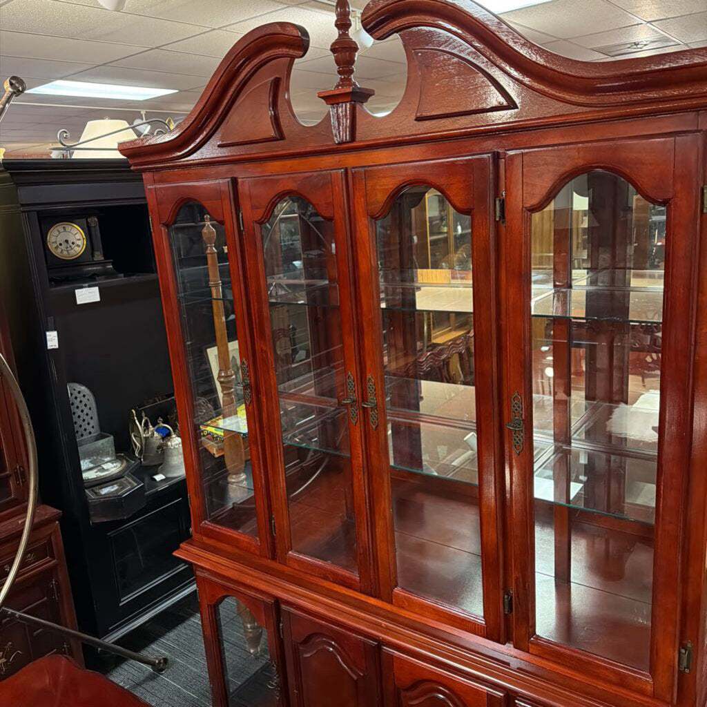 Cherry Finish China Cabinet