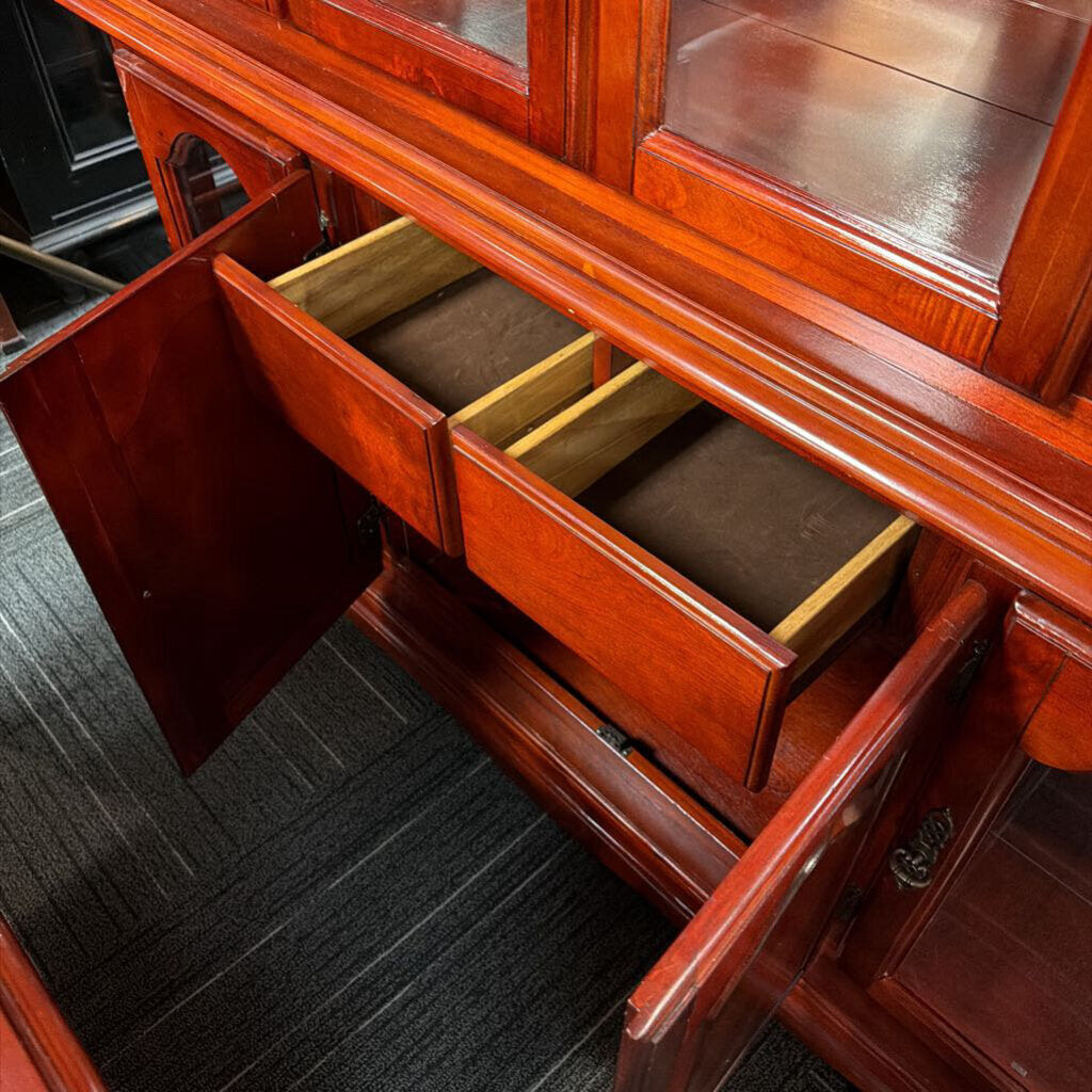 Cherry Finish China Cabinet